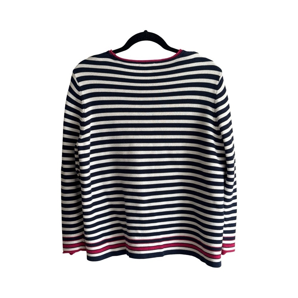Rabe Stripe Knit Sweater Navy and White - Picture 2 of 9